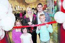 Rebecca Adlington at the Speedo store in Bluewater