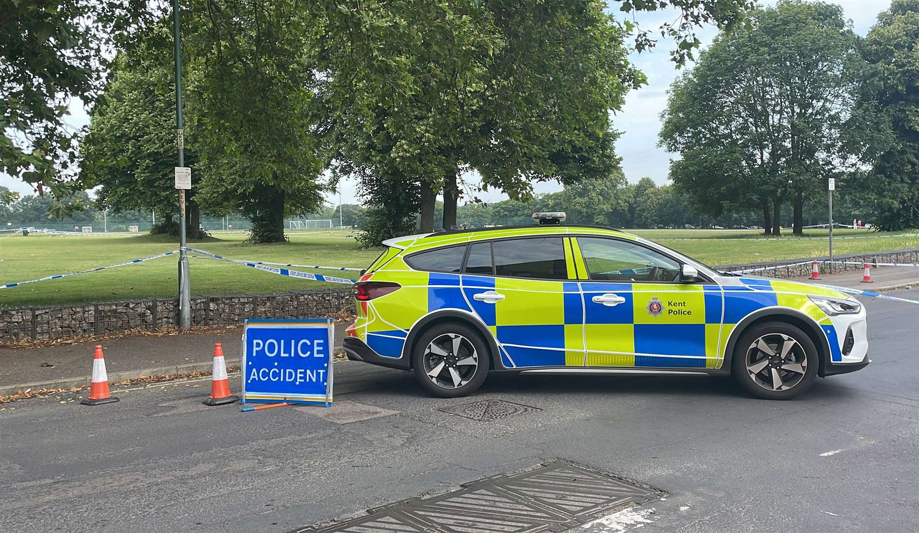 Witnesses have said there was a large police presence in the area this morning