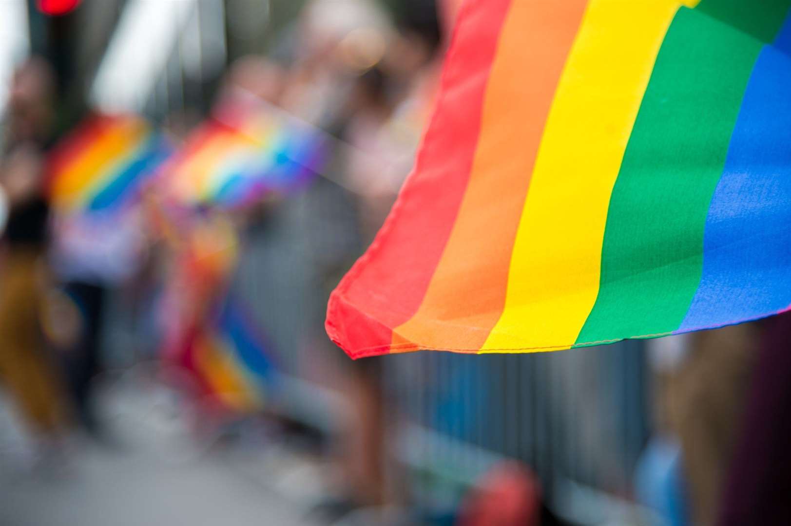 The rainbow flags will fly high above the town