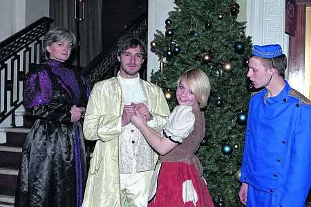 Some of the Cinderella cast during dress rehearsal