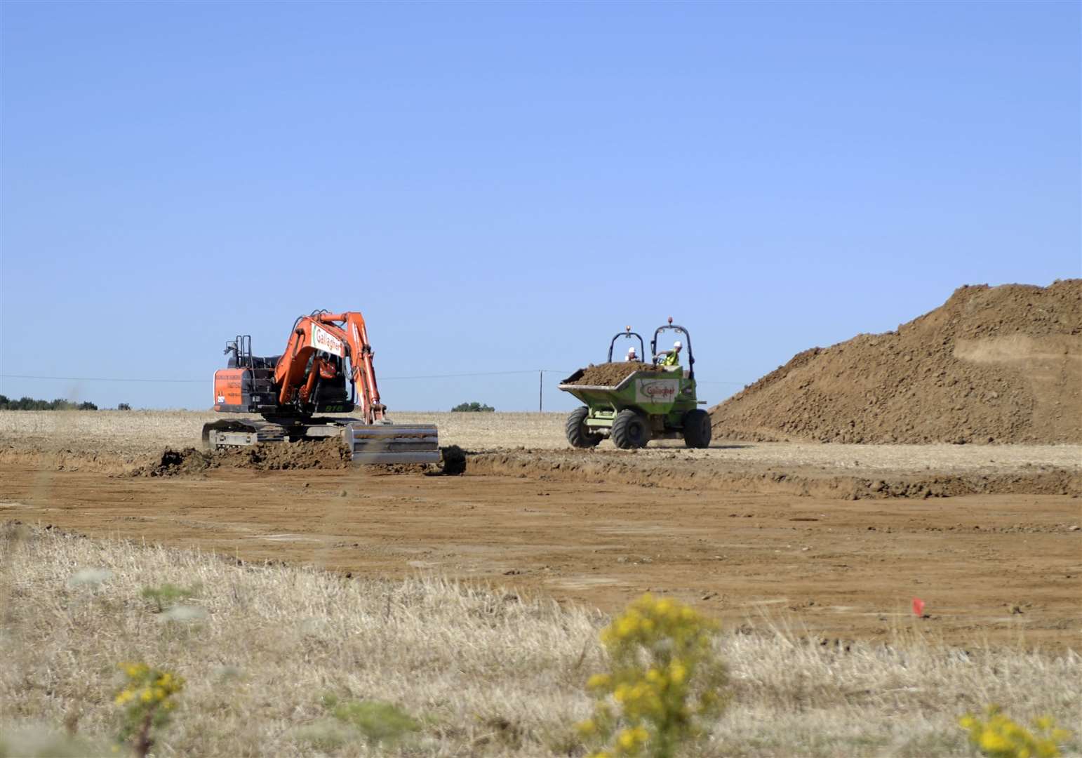 Work started on the Sevington site in July. Picture: Barry Goodwin