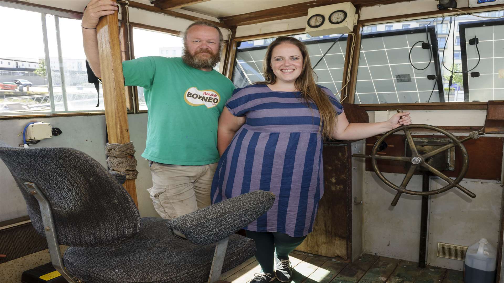 Chris and Janet on the bridge