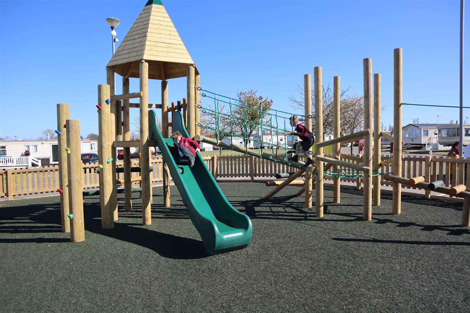 The slide is just one of the new attractions for children at Golden Leas holiday park at Minster, Sheppey