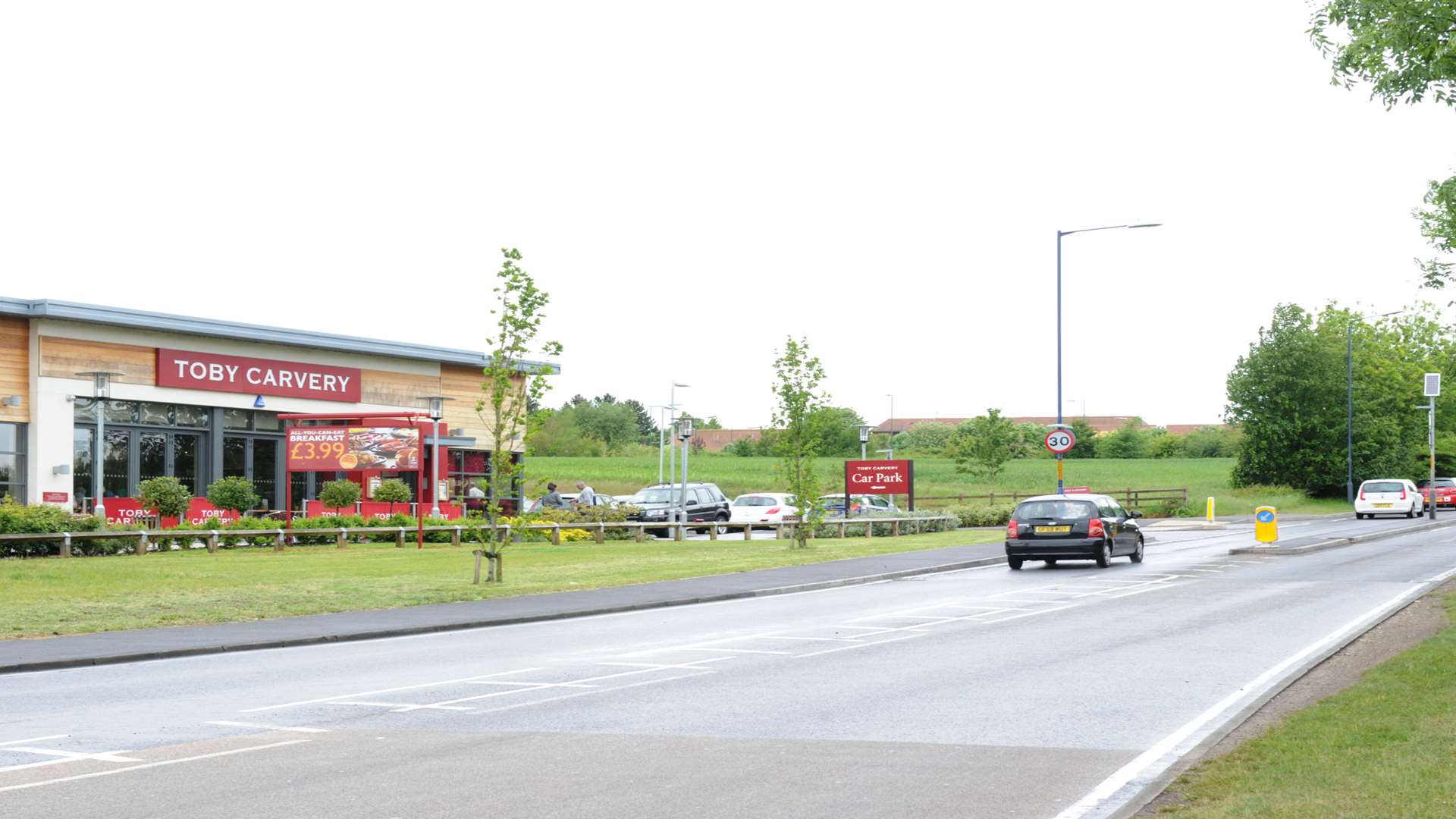 Coldharbour Road, Northfleet, where a new businesses development is planned