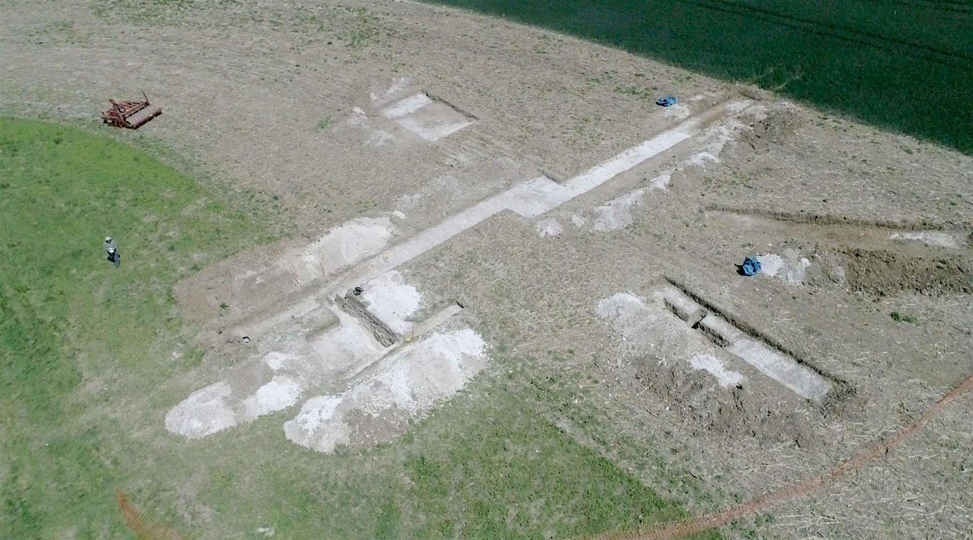 An aerial view of the monument