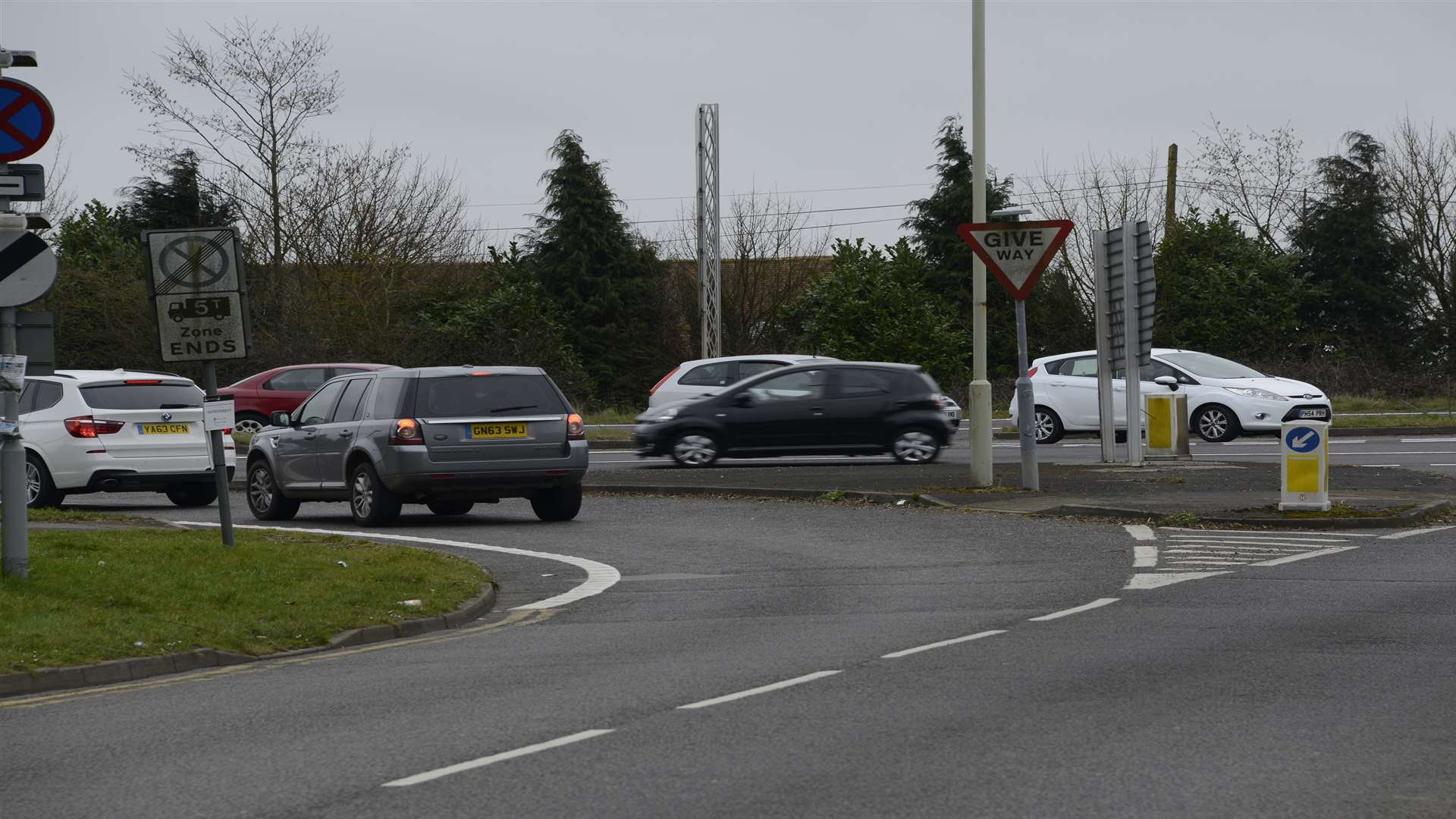 The junction at Sevington Ashford Retail Park