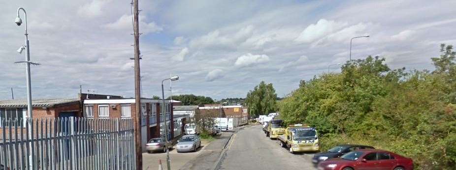 The rave took place at an empty warehouse in Mark Way, Swanley. Picture: Google Maps