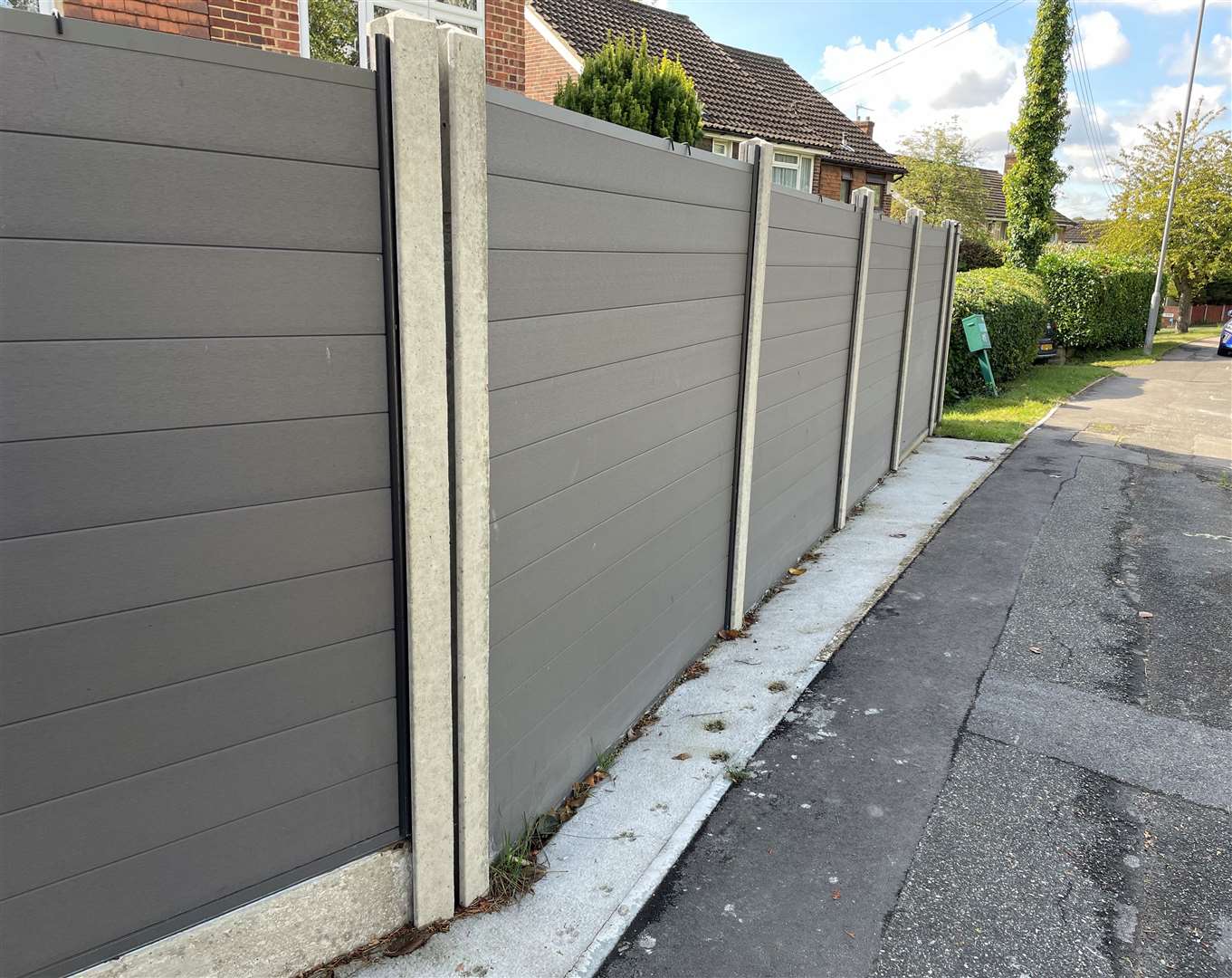 He was installing fencing around his sister’s property