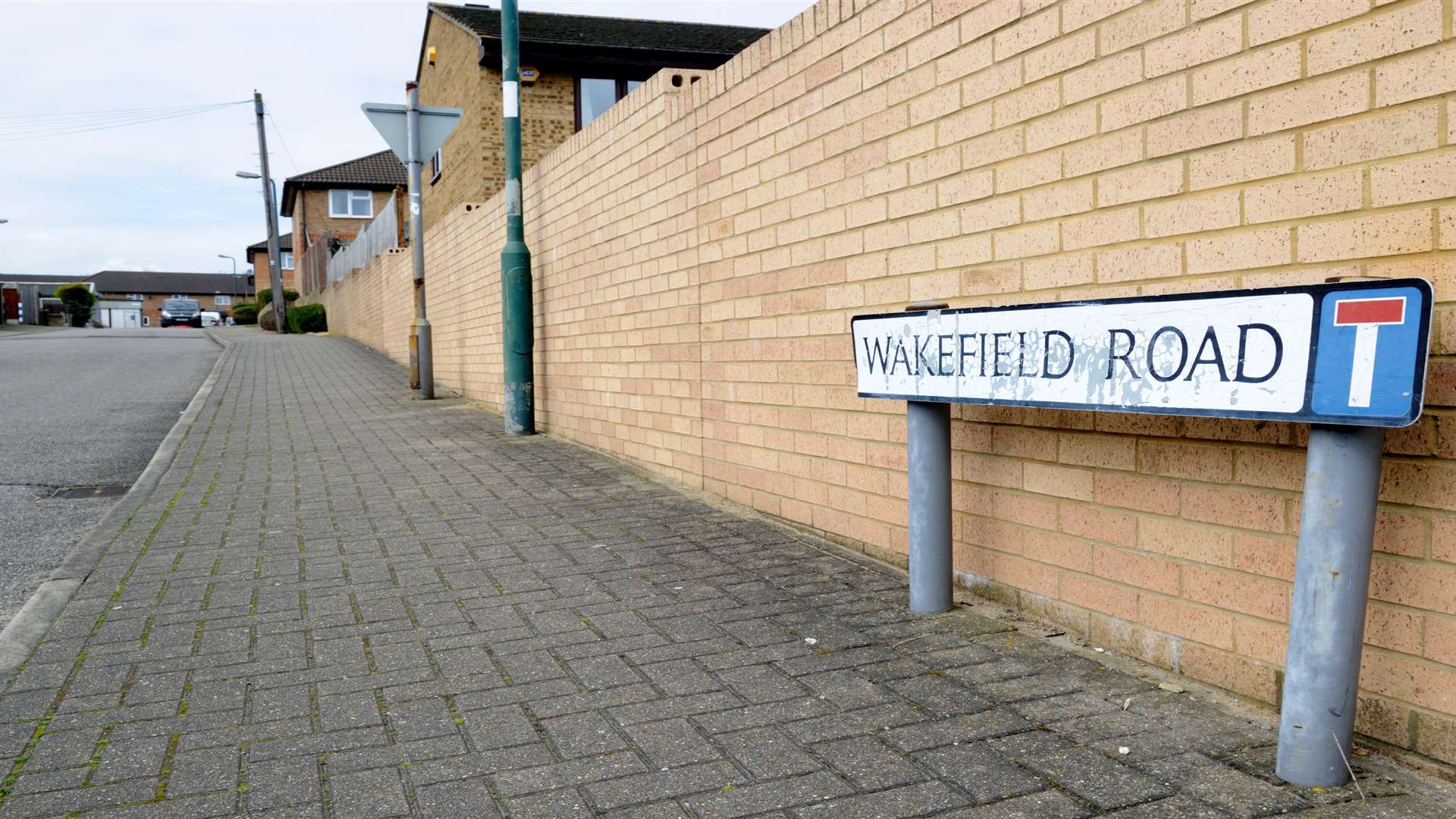 Wakefield Road, Greenhithe, where a home was destroyed by flames