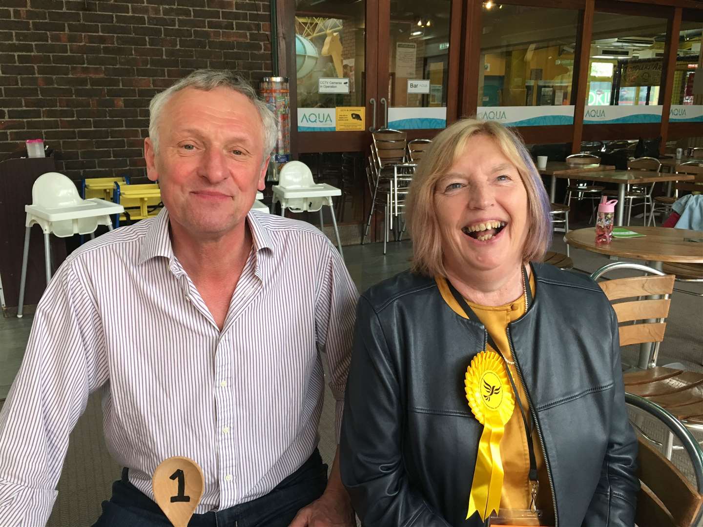 Lib Dem councillors for Larkfield South Timothy Bishop and Anita Oakley (9597899)