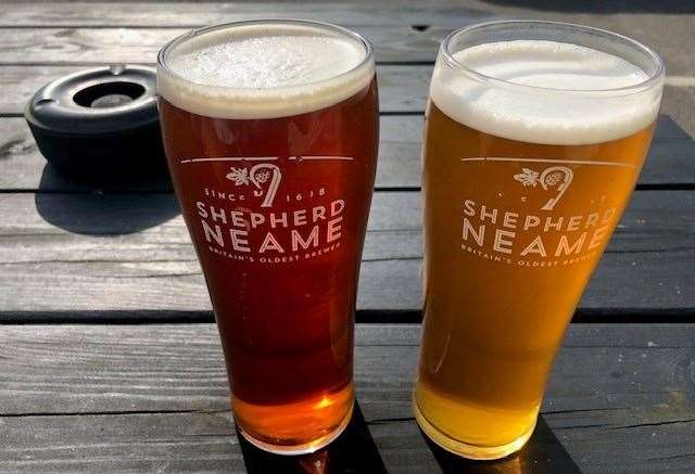 Which one would you choose, the Spitfire Bitter or the Whitstable Bay Pale Ale?