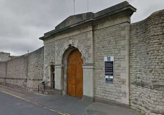 Prison gates at HMP Maidstone. Picture: Guy Bell