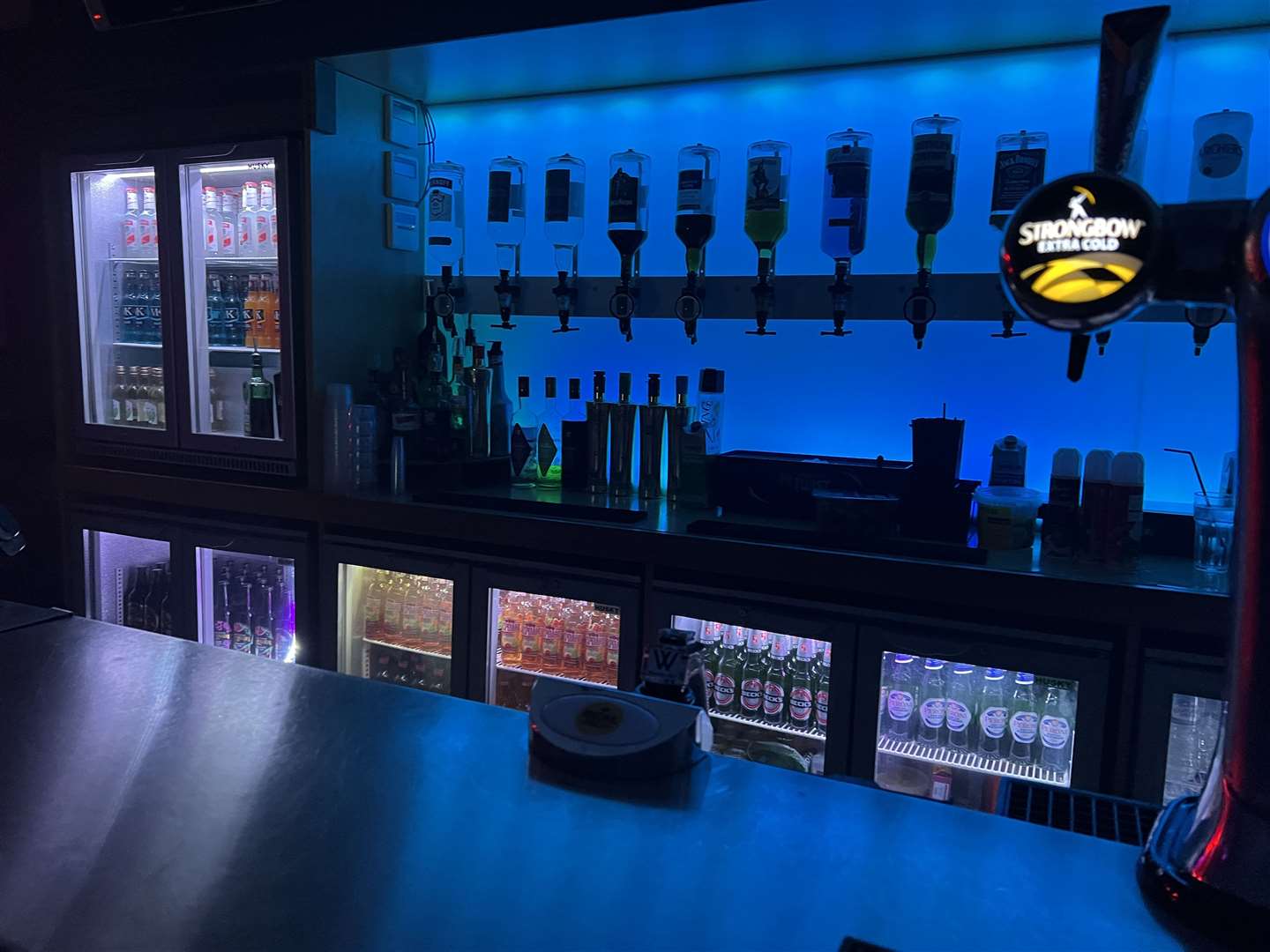 The bar at Life Nightclub, Sittingbourne