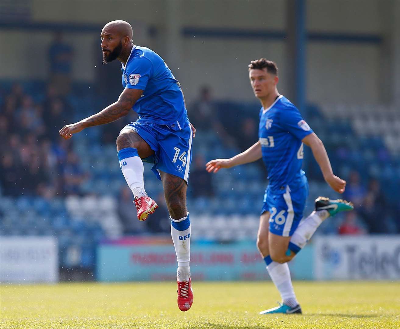 Josh Parker goes for goal Picture: Andy Jones