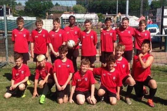 Deal Town Rangers Under 12s at the St Omer International Tournament