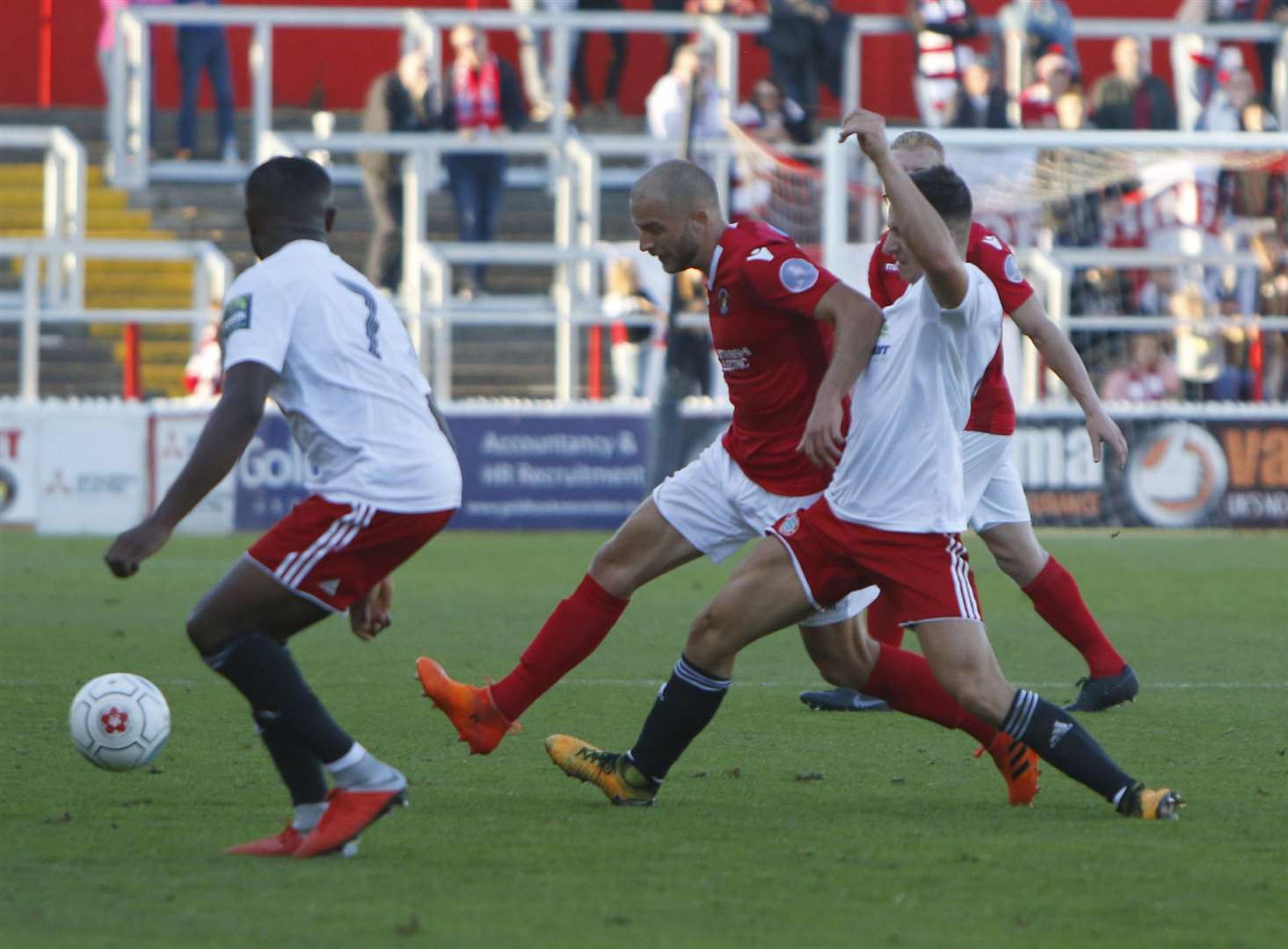 Ebbsfleet midfielder Luke Coulson Picture: Andy Jones