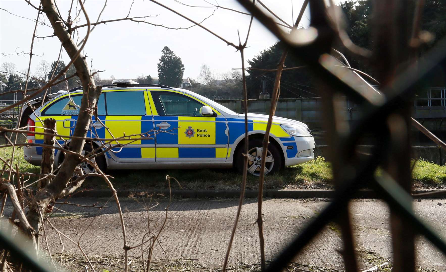 Police at the scene of a stabbing in Tonbridge. Picture: Phil Lee