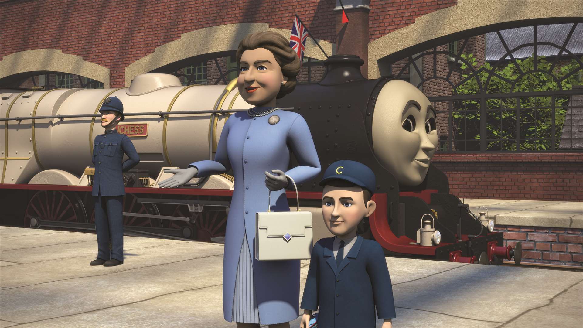 The Queen and a young Prince of Wales are characters in the episode (Channel 5)