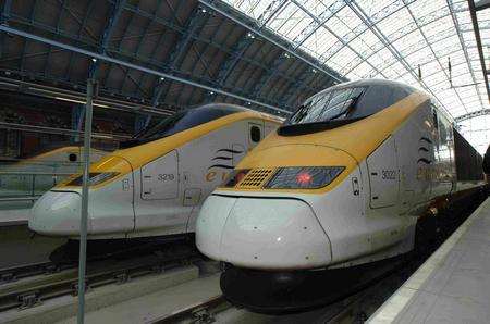 St Pancras International station, complete with Eurostar class 373 sets