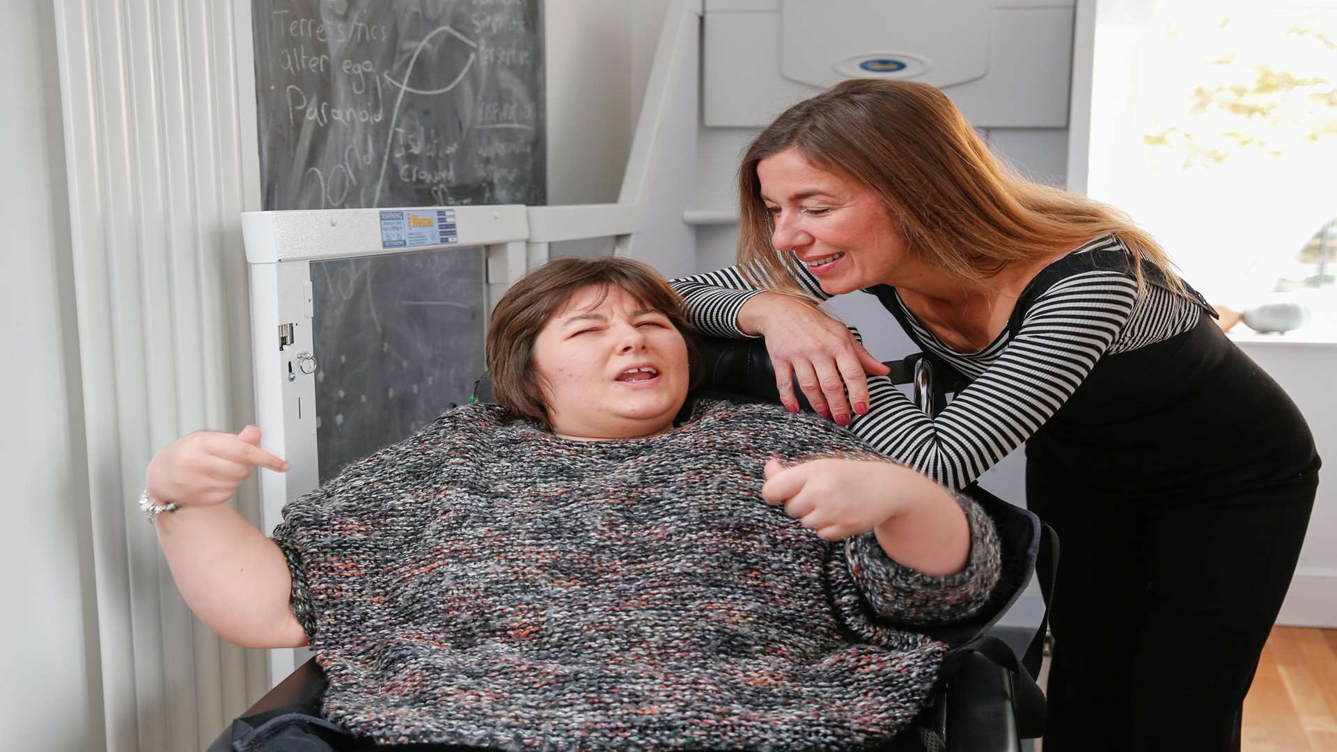 Nikki Archer and daughter Monique who suffers from cerebral palsy