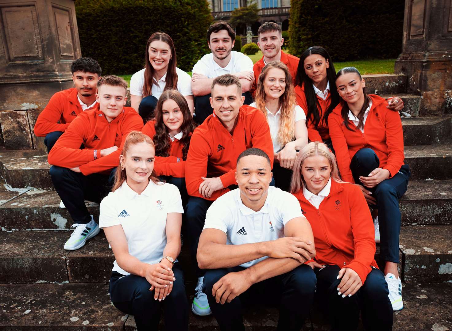 Gravesend's Georgia-Mae Fenton, far right, with the rest of the Paris gymnastics squad. Picture: Team GB