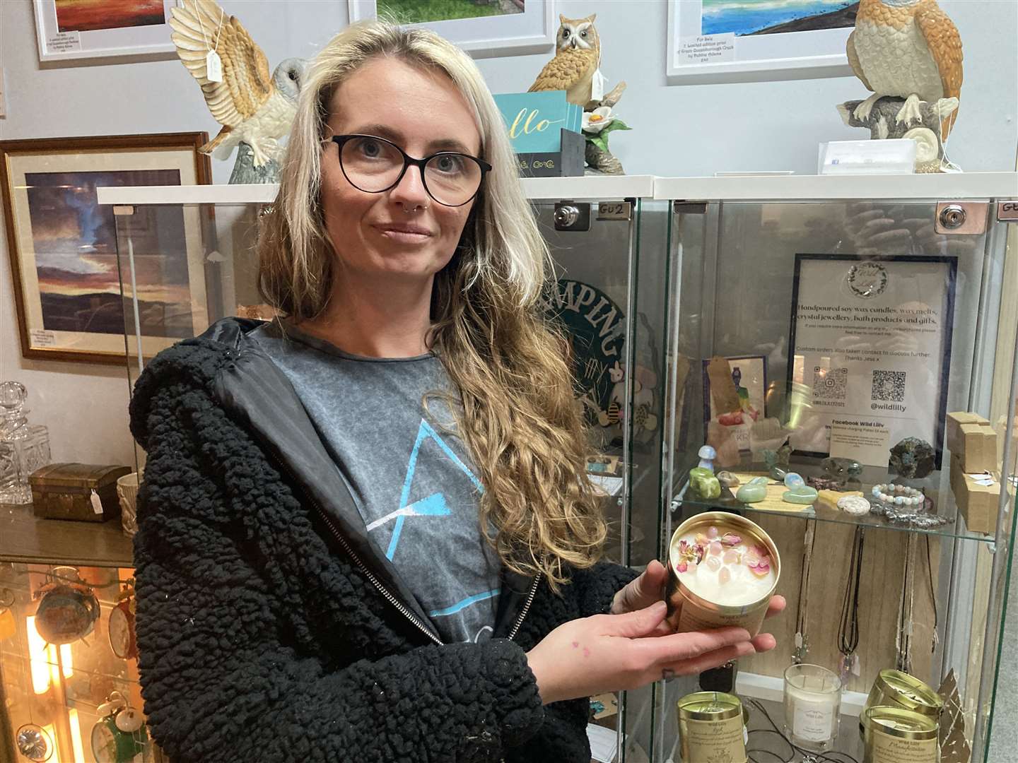 Jess Sands from Teynham at Buckleys indoor market in Sittingbourne High Street. Picture: John Nurden