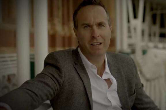 Michael Vaughan tells viewers where to find the Saints and Sinners' event