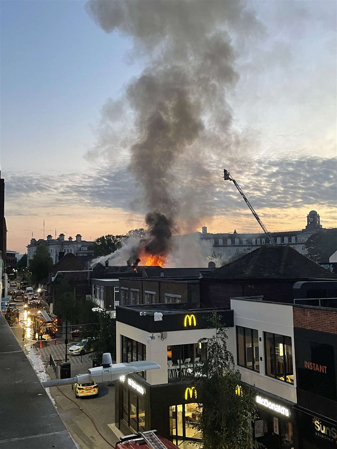 Fire takes hold in Mu Mu bar in Maidstone. Picture: Steve Gibbs