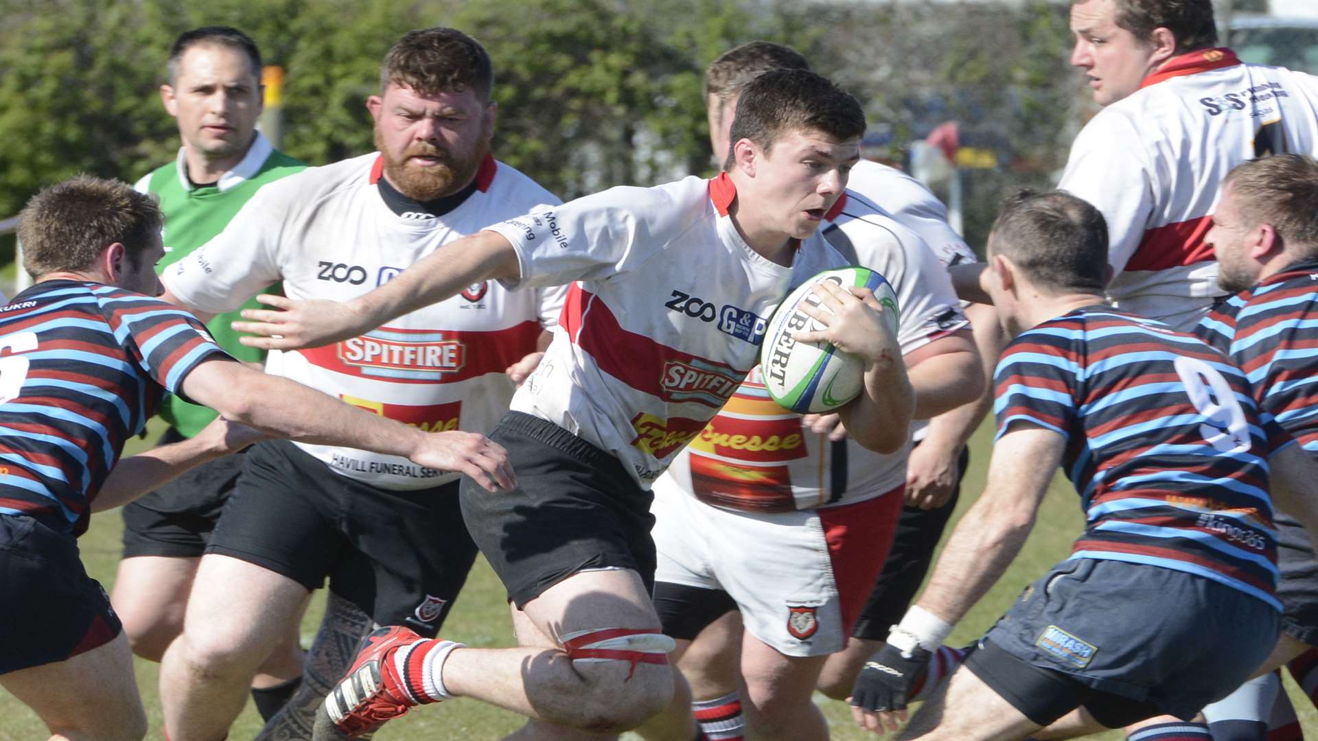 Sheppey's Jamie Marzetti scored five tries as the side warmed up for their London 3 South East play-off and Kent Salver final with an 82-24 win over King's College Hospital Picture: Simon Burchett