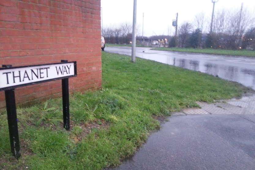 The accident happened on the Old Thanet Way