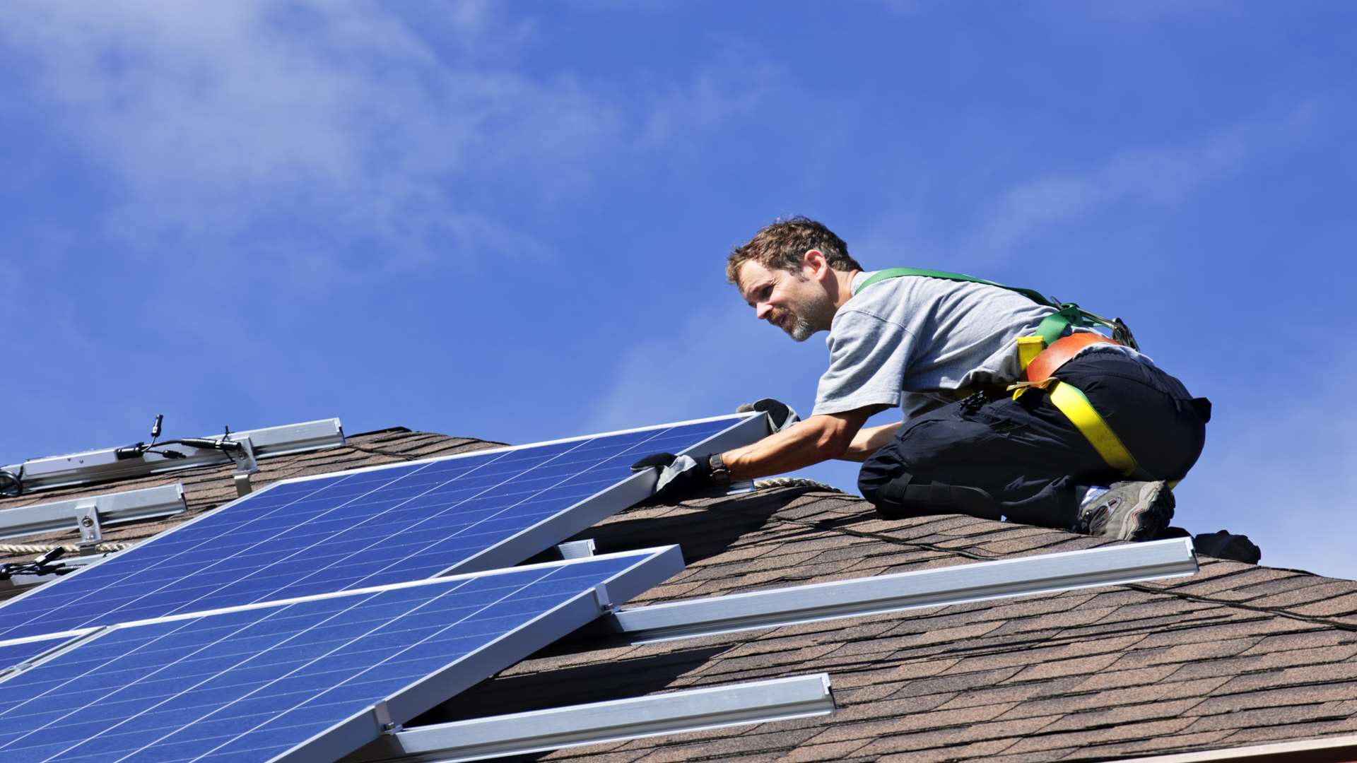 Solar panels are becoming increasingly popular as an environmentally-friendly energy source. Stock picture.