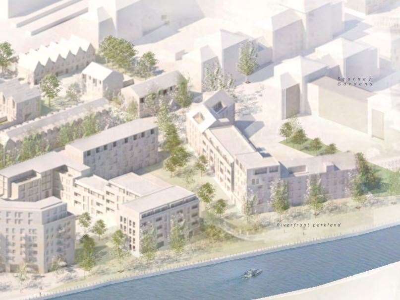 Hundreds of homes could be built in St Peter's Road, Maidstone along with a riverside park (16077002)