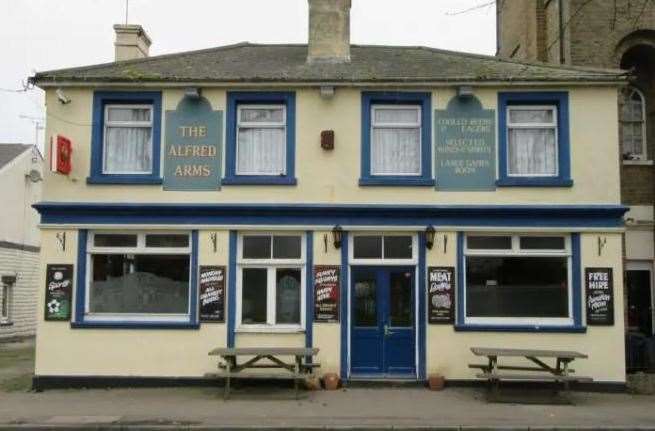 The Alfred Arms pub in New Town Green, Ashford