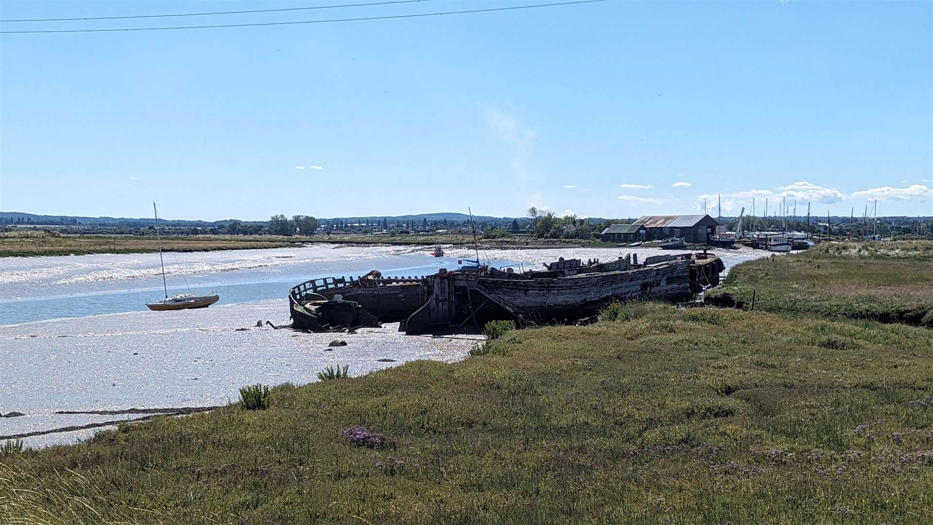 The mouth of the Faversham creek