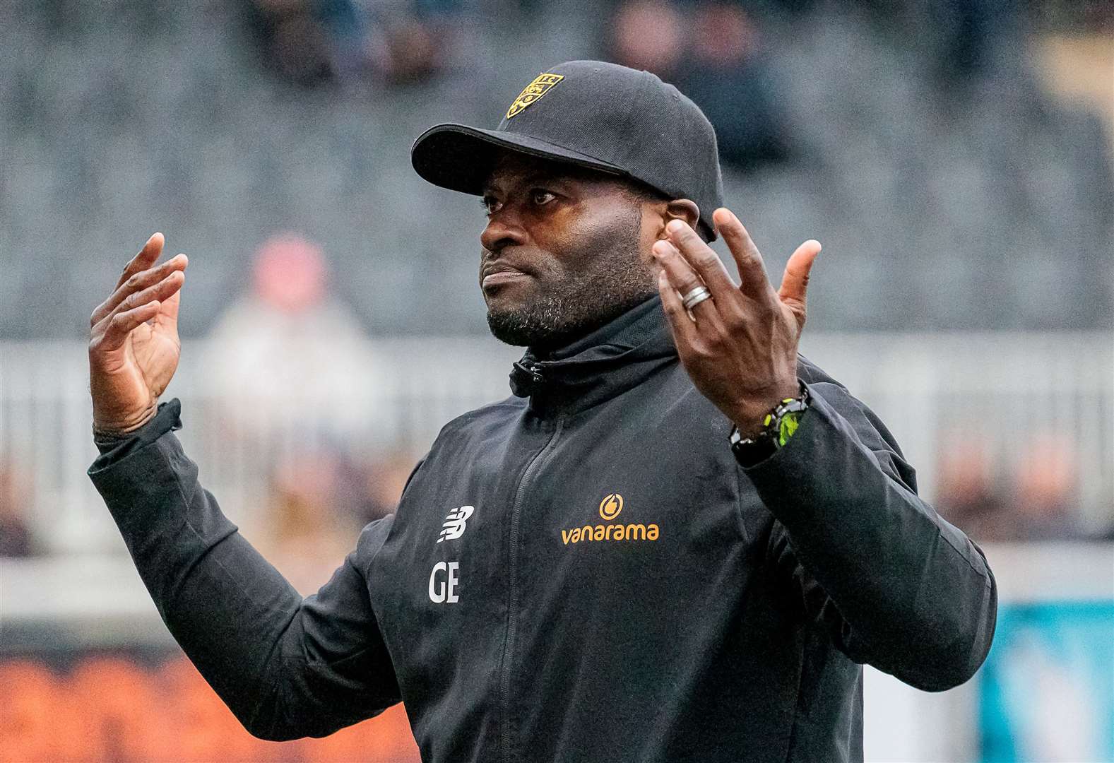 Maidstone United manager George Elokobi. Picture: Helen Cooper