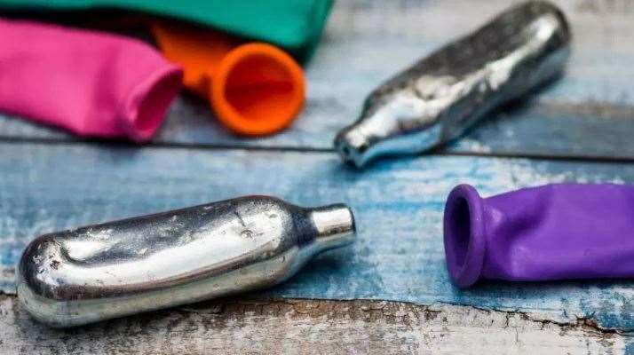 Canisters of nitrous oxide or 'laughing gas' (13279294)