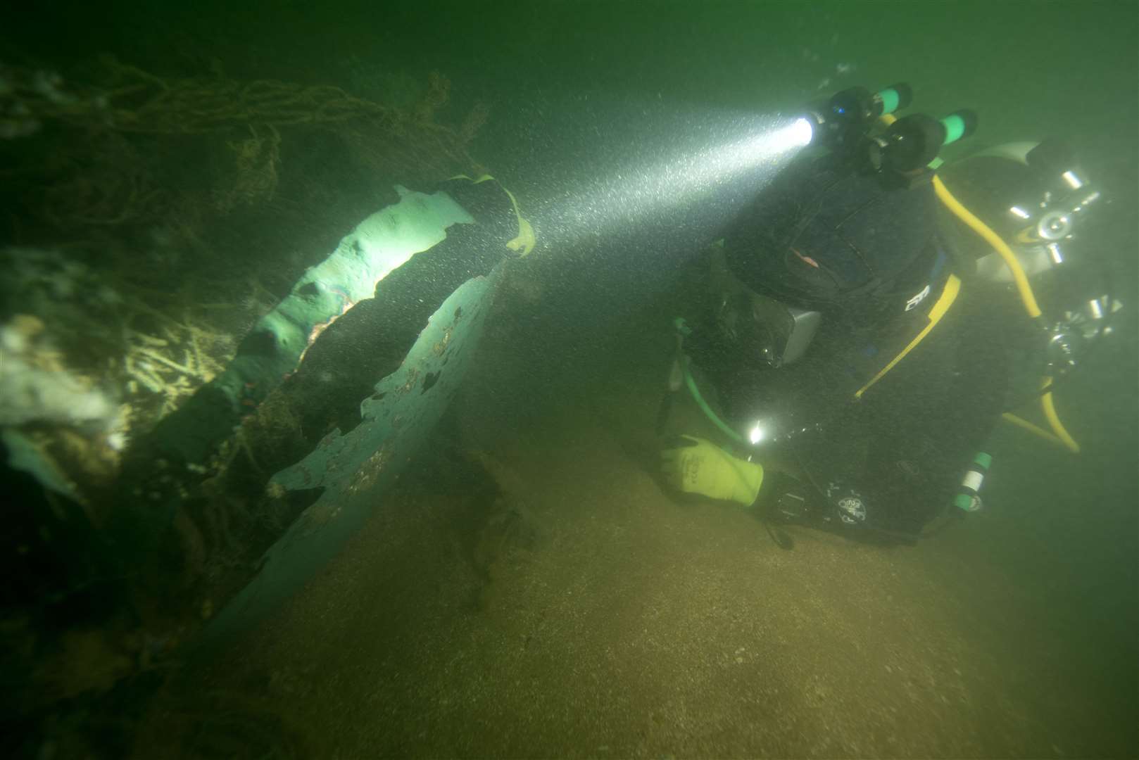 Examining the Northumberland underwater Picture: Michael Pitts