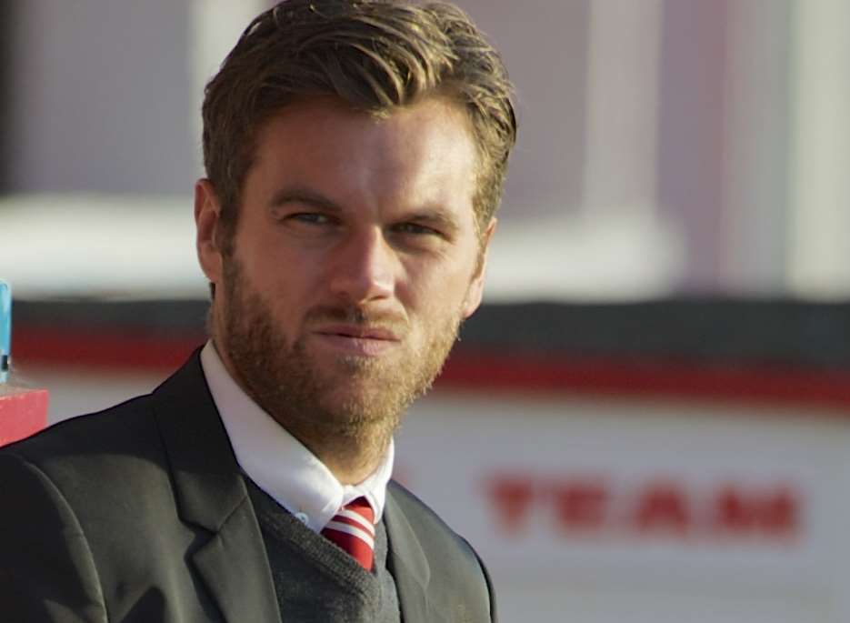 Ebbsfleet United manager Daryl McMahon Picture: Andy Payton