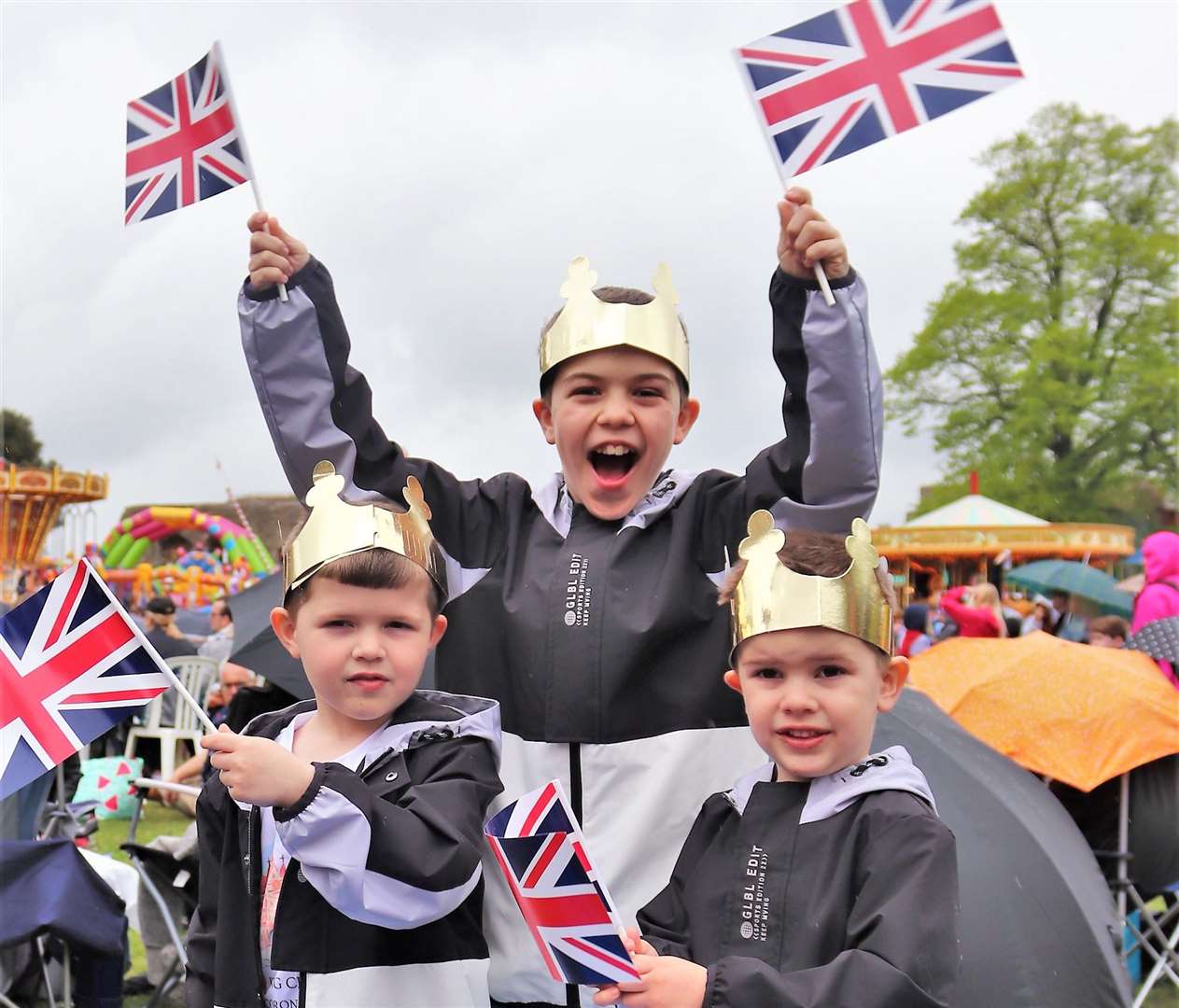 There were cheers when the King was crowned. Picture: Rachel Evans