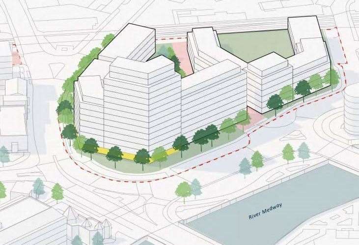 The 15-storey tower block could replace Broadway shopping centre in Maidstone