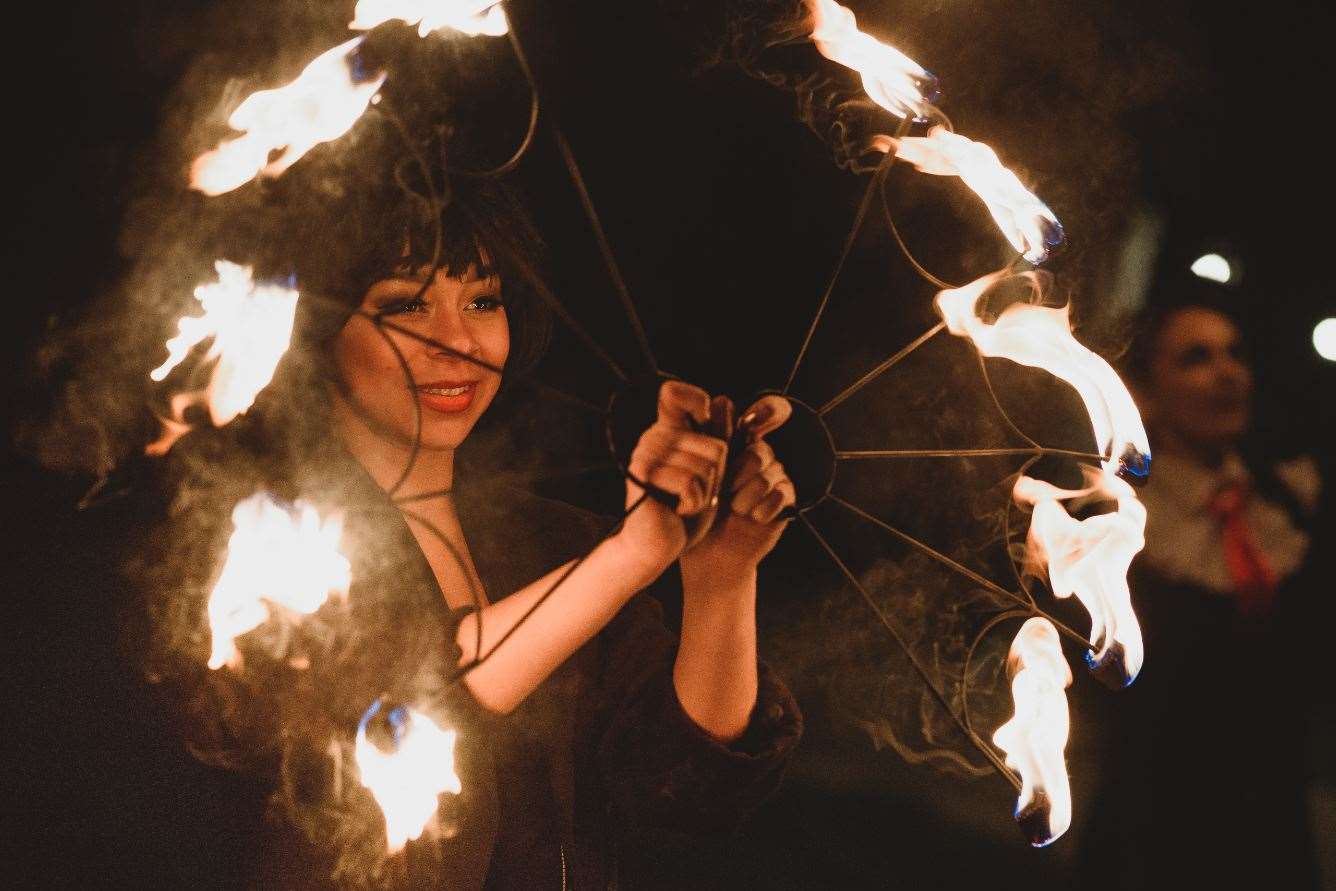 Fire eaters performed. Photo: www.jacksonandcophotography.com