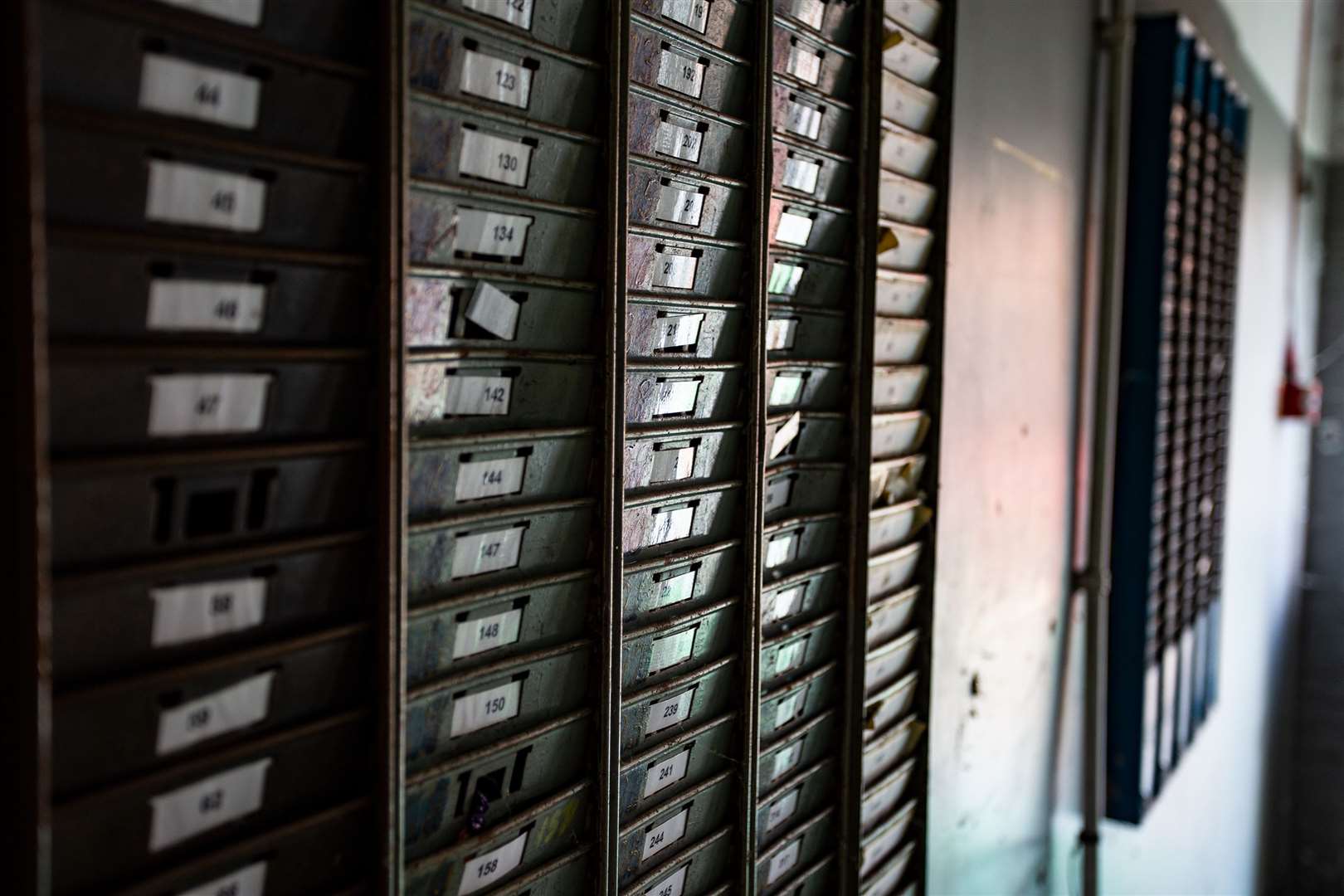 Artefacts from the site could be lost in the demolition work - including this clocking in out card rack