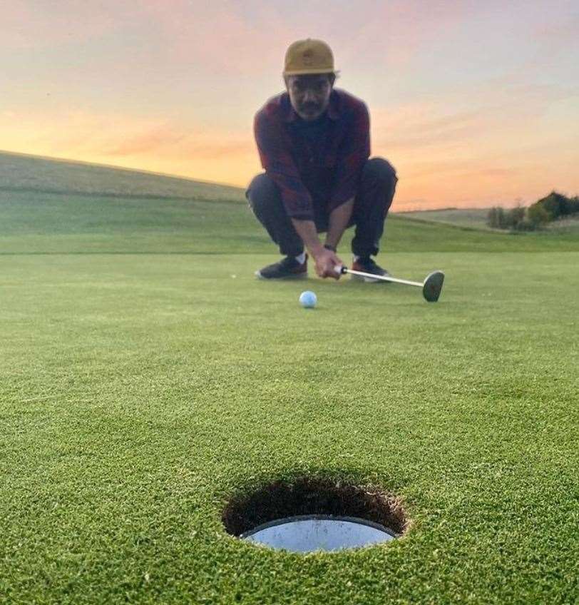 Destin Daniel Cretton was spotted at Stonelees Golf Centre. Picture: Instagram / Destin Daniel Cretton