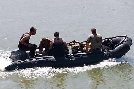 Bomb disposal units head out of Herne Bay to carry out a controlled explosion