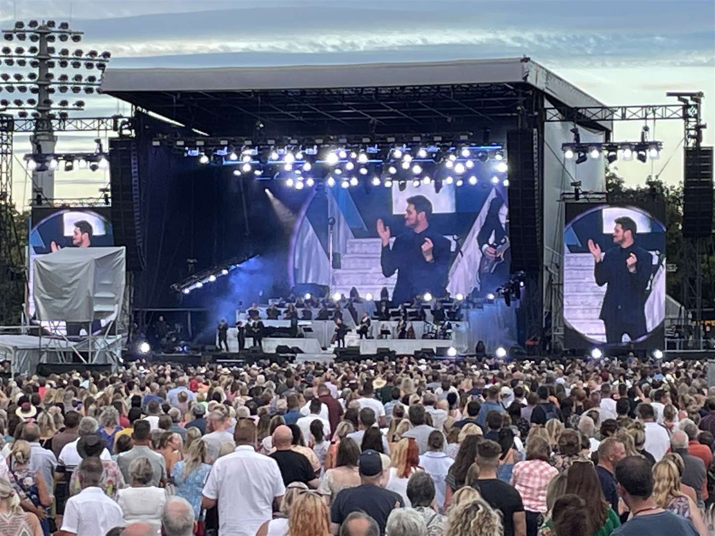 Michael Bublé performing in Canterbury