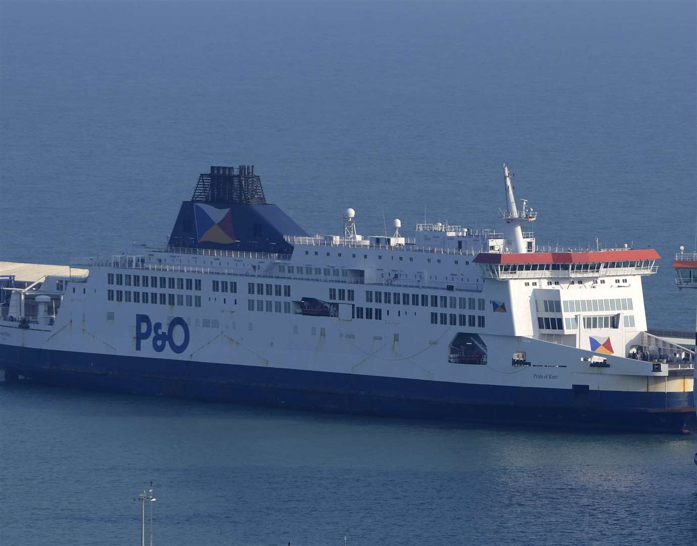 Pride of Kent is still berthed in Dover. Picture: Barry Goodwin