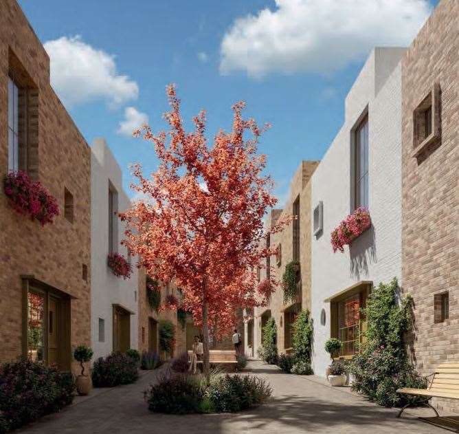 A CGI rendering of what some of the two-bed homes at Westgate could look like. Photo: Dartford council