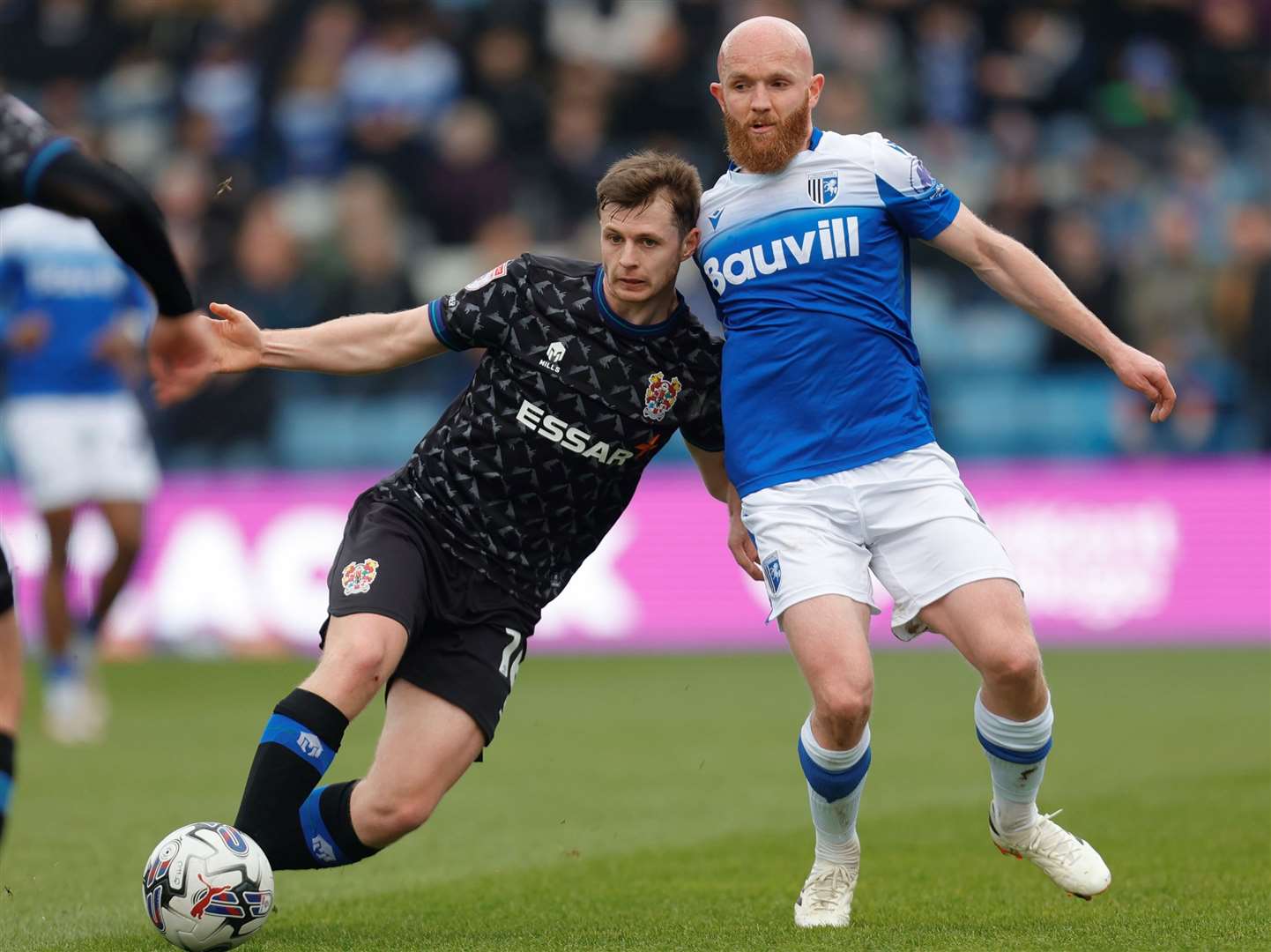 Gillingham midfielder Jonny Williams in the thick of it. Picture: Julian_KPI