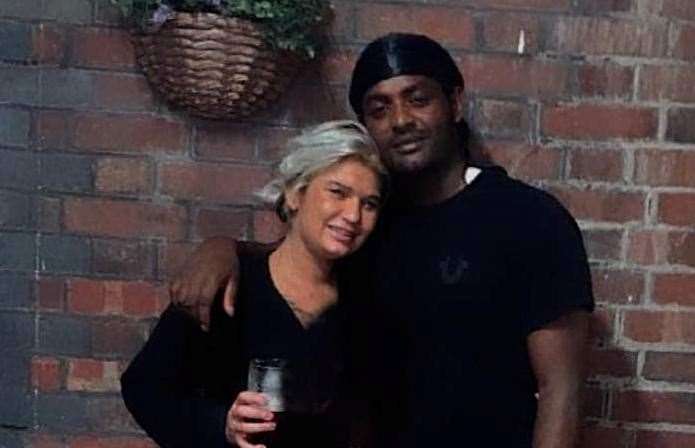 Shannon Rossiter pictured with her partner and suspected murder victim Samare Gerezgihir, who died in Canterbury High Street. Picture: Shannon Rossiter