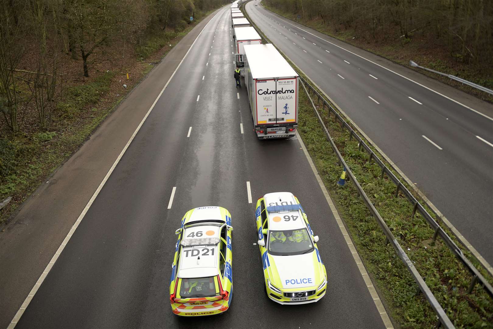 Scores of drivers have been stuck between Junctions 10a and 11 since Sunday. Picture: Barry Goodwin